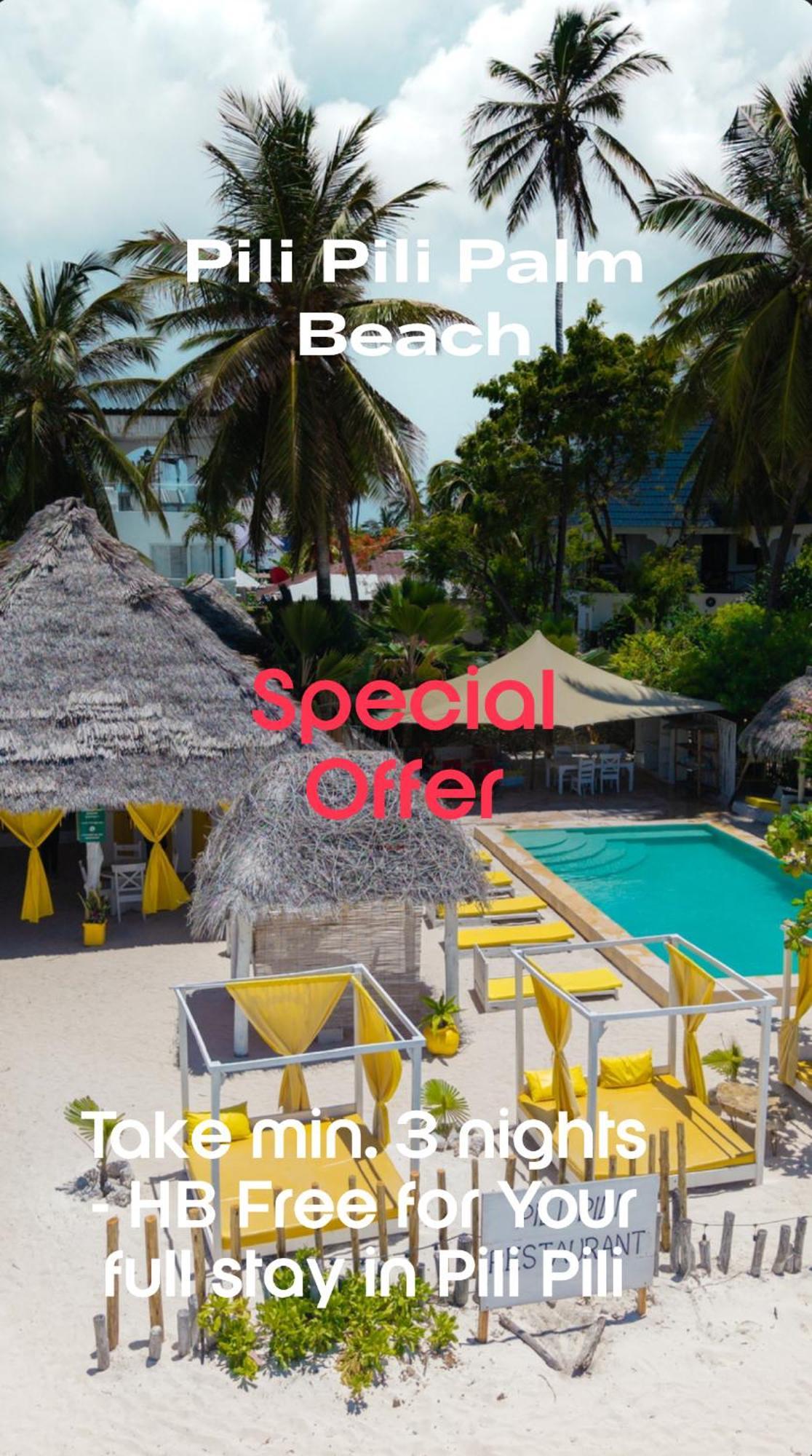 Pili Pili Palm Beach Jambiani  Εξωτερικό φωτογραφία
